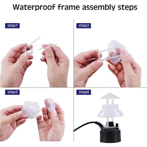 Mist Maker, 12 LED Mister Forgger with Splash Guard Pond Fog Machine - Picture 5 of 7